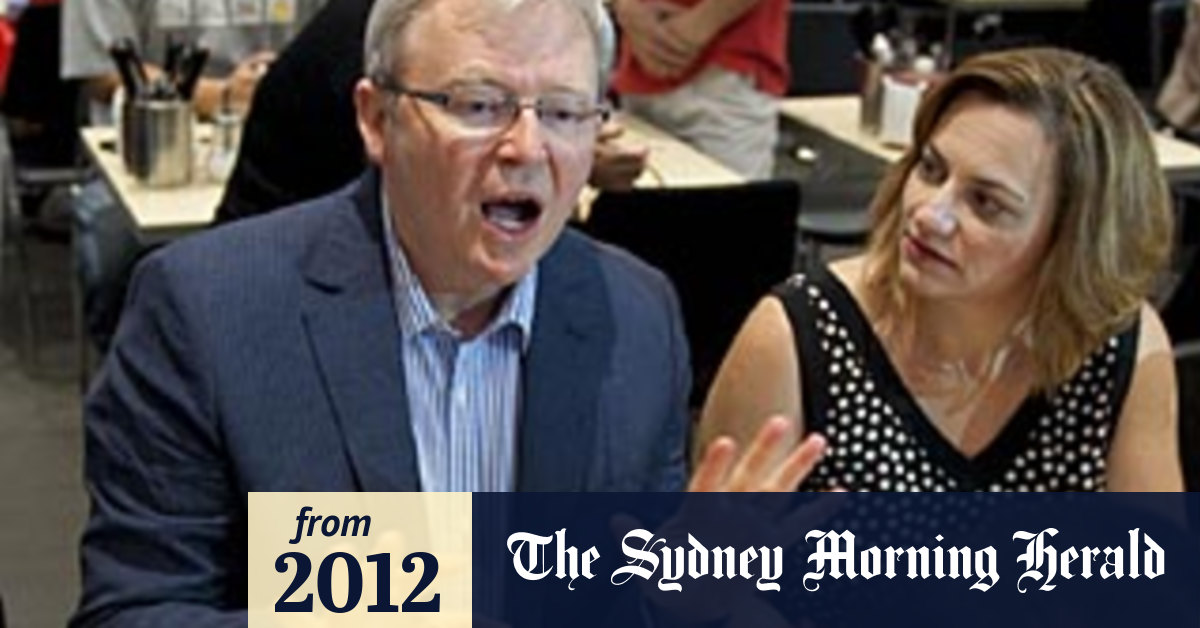 Rudd unveils his lucky charm