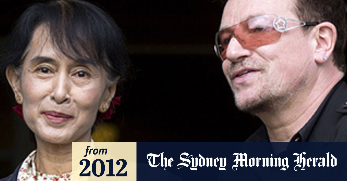 Bono 'star-struck' with Aung San Suu Kyi