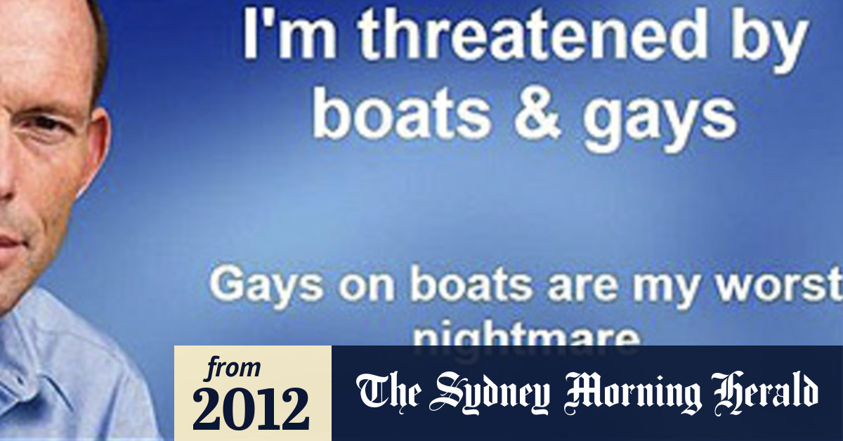 Minister S Gays On Boats Poster Upsets Abbott