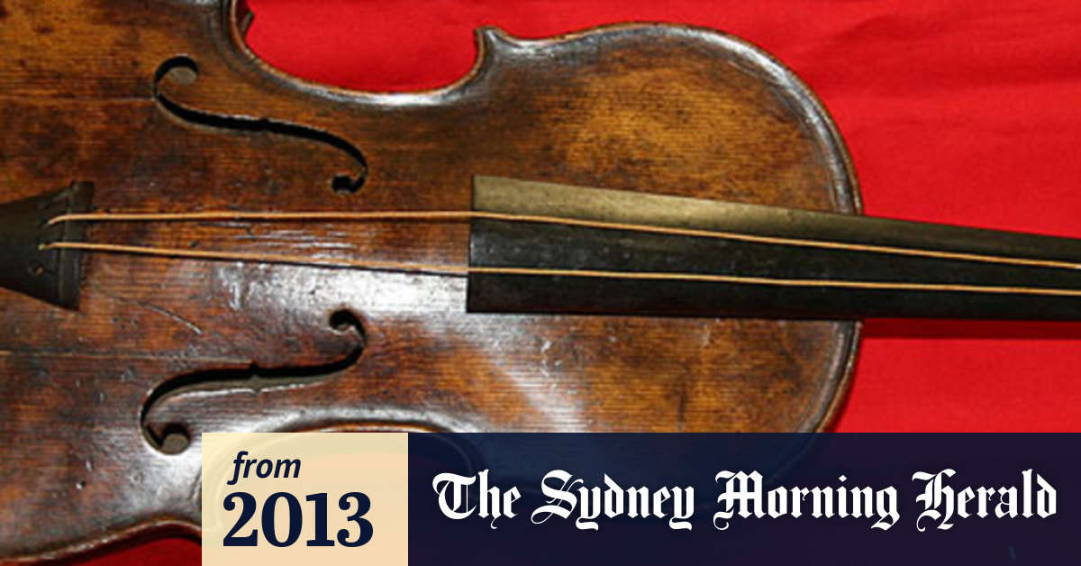 Titanic #39 s famed violin recovered