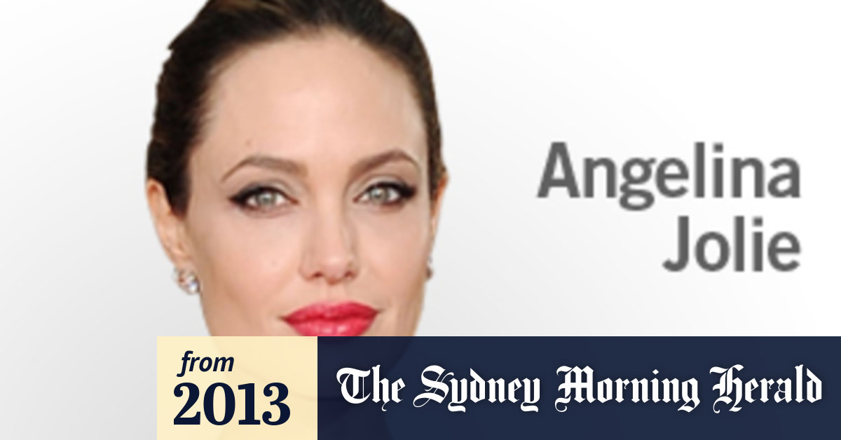 Angelina Jolies My Medical Choice The New York Times