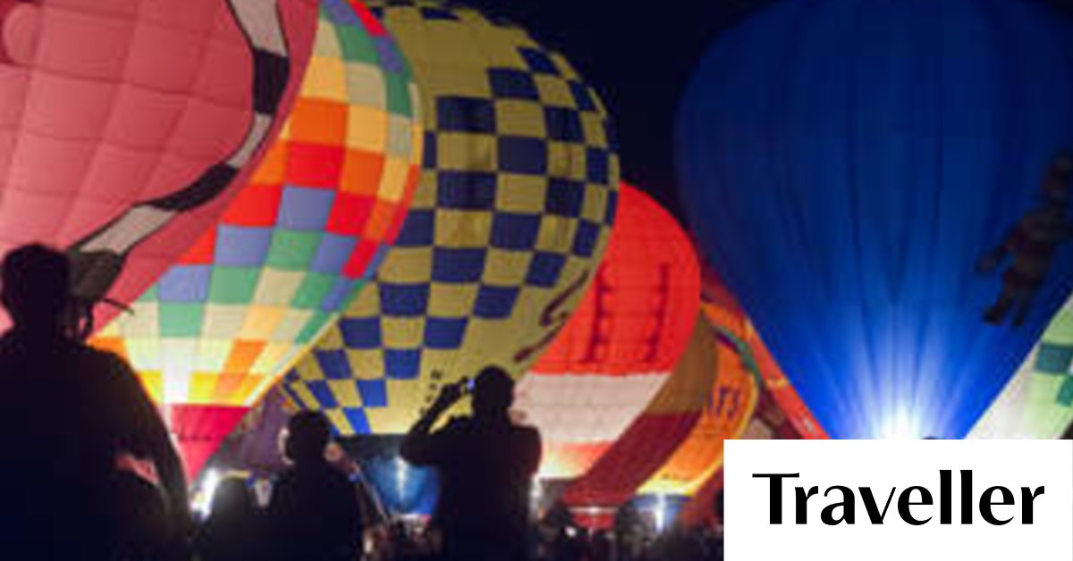 St Louis Balloon Glow Defying gravity