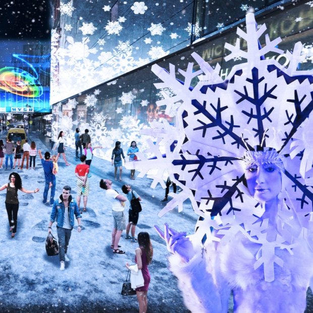 What Snow Lane was meant to be like according to an artist's impression.