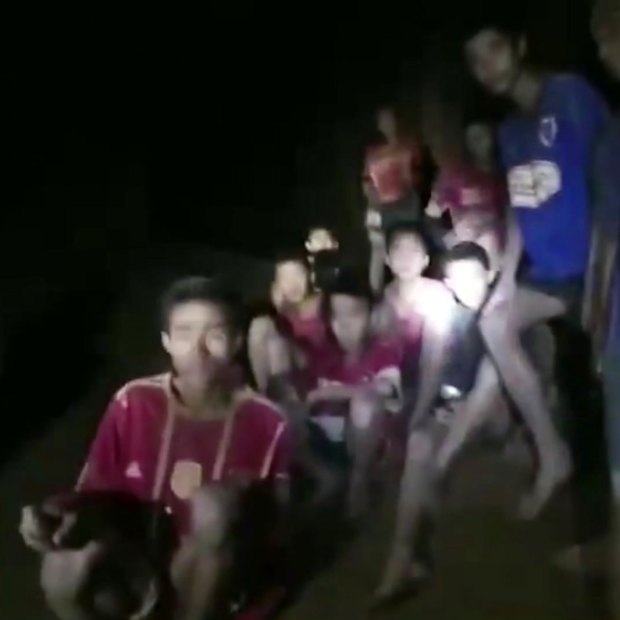 The group were found alive inside the cave. It would be more than a week before they would be freed. 