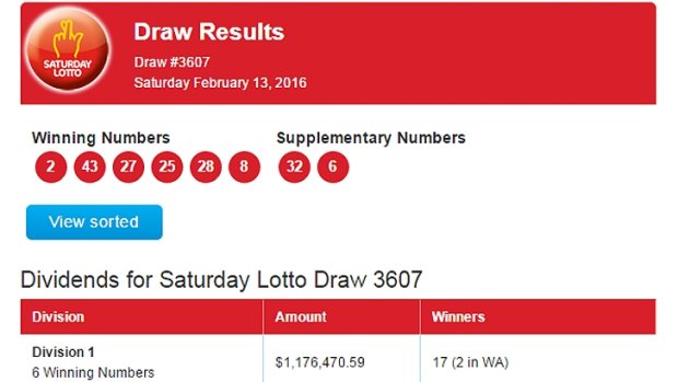 Wa lotto winner last outlet night