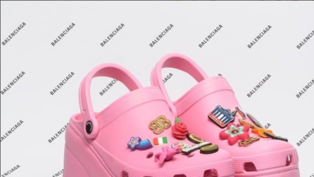 Balenciaga platform crocs online