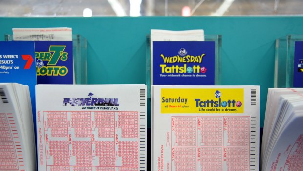 Tattslotto powerball shop ticket