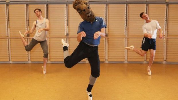 Male ballet dancers learn the art of dancing on their toes