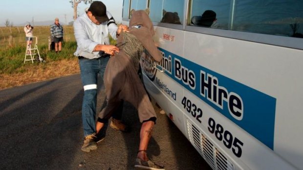 CSG protest gets ugly as AGL starts fracking