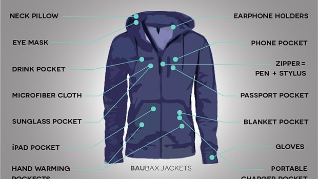 Jacket with hotsell earphones built in