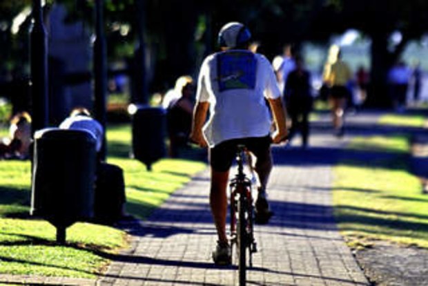 Why do some cyclists ride on the footpath