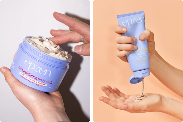 EpZen body exfoliators