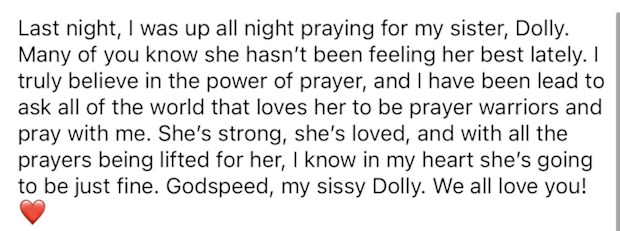 Dolly Parton's sister Freida Parton