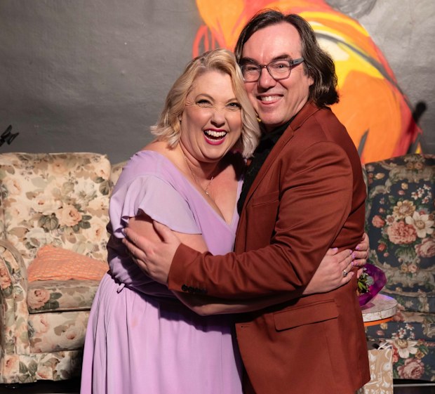 Libby Trainor-Parker and husband Matt at the launch of her book, A Common Misconception.