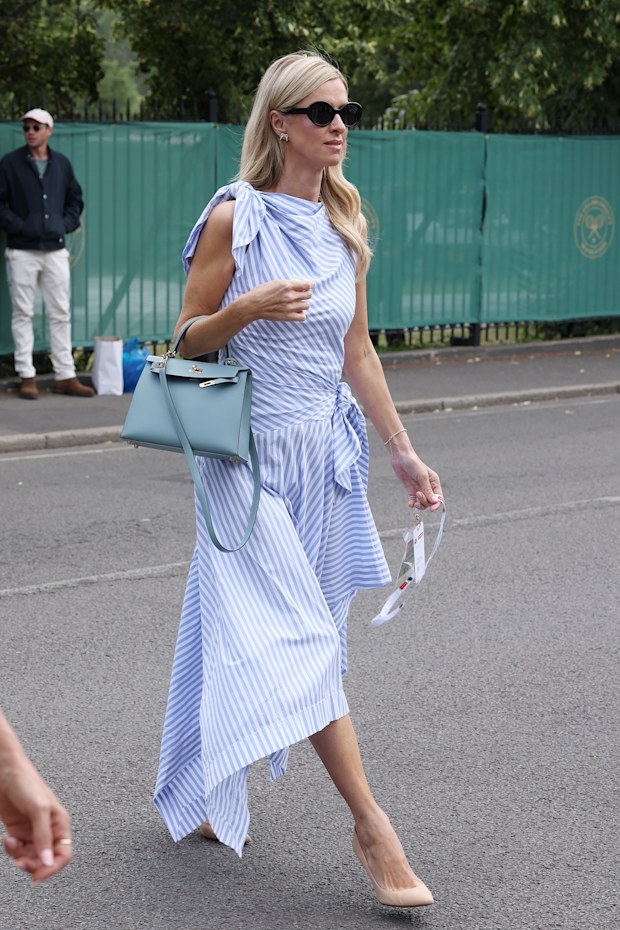 Nicky Hilton Rothschild on day two of the 2026 Wimbledon Tennis Championships at All England Lawn Tennis and Croquet Club on June 30, 2026 in London, England.