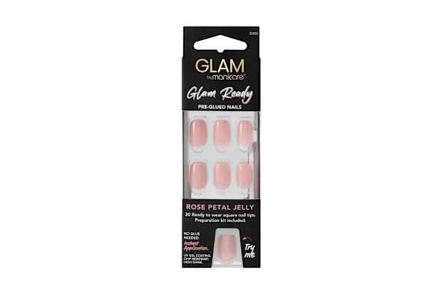 Glam By Manicare Glam Ready Pre-Glued Nails.