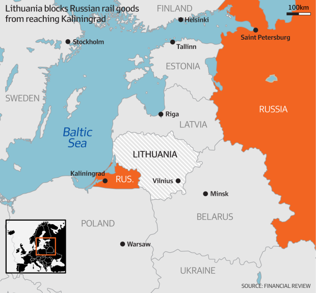 RussiaUkraine war Russia trains its sights on Lithuania after