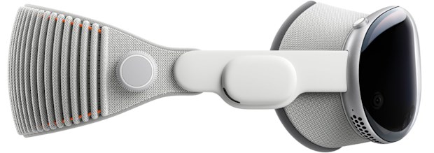 Speakers are positioned close to your ears to deliver spatial audio.