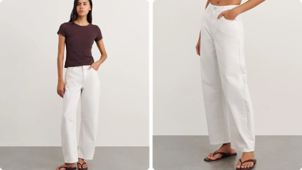 White denim is a summer staple.