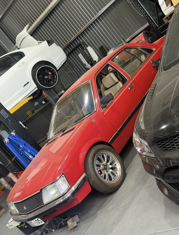 A red 1982 Holden VH Commodore with the registration WBT105, was also reported stolen.