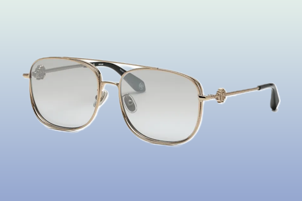 Roberto Cavalli Full-Rim Pilot Sunglasses.