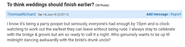 Mumsnet post