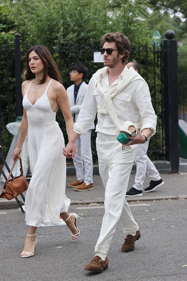 andrew garfield wimbledon hard launch new girlfriend monica barbaro