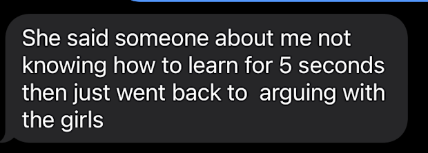 high school student text disability autism