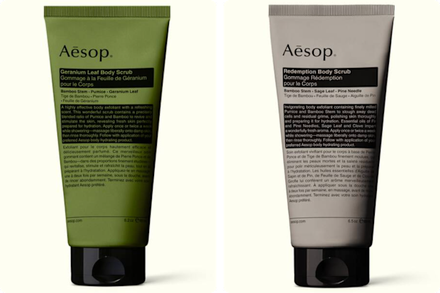 Aesop body scrub