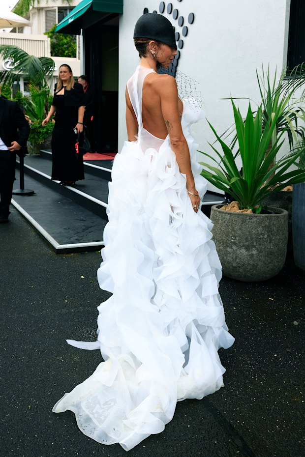 Pip Edwards attends the 2026 Derby Day at Flemington Racecourse 