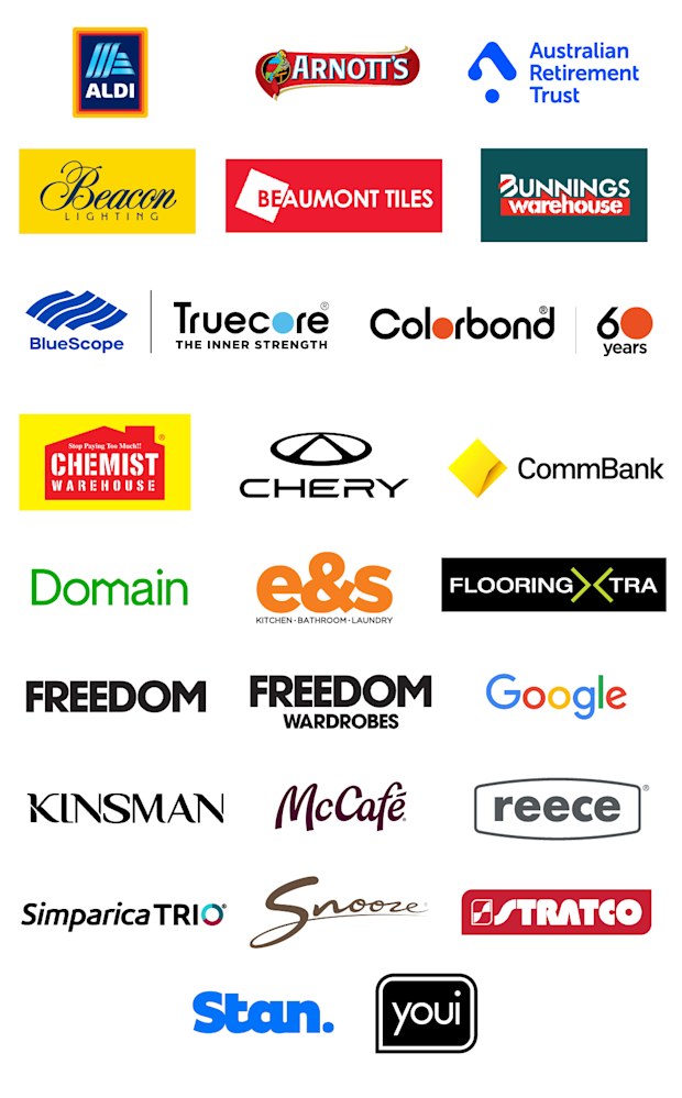 The Block suppliers logos