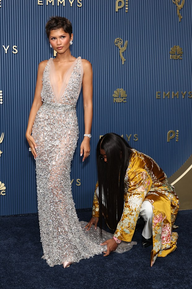 Zendaya and Law Roach attend the 78th Primetime Emmy Awards