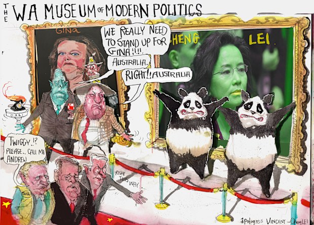 David Rowe cartoons for the Australian Financial Review April 2024