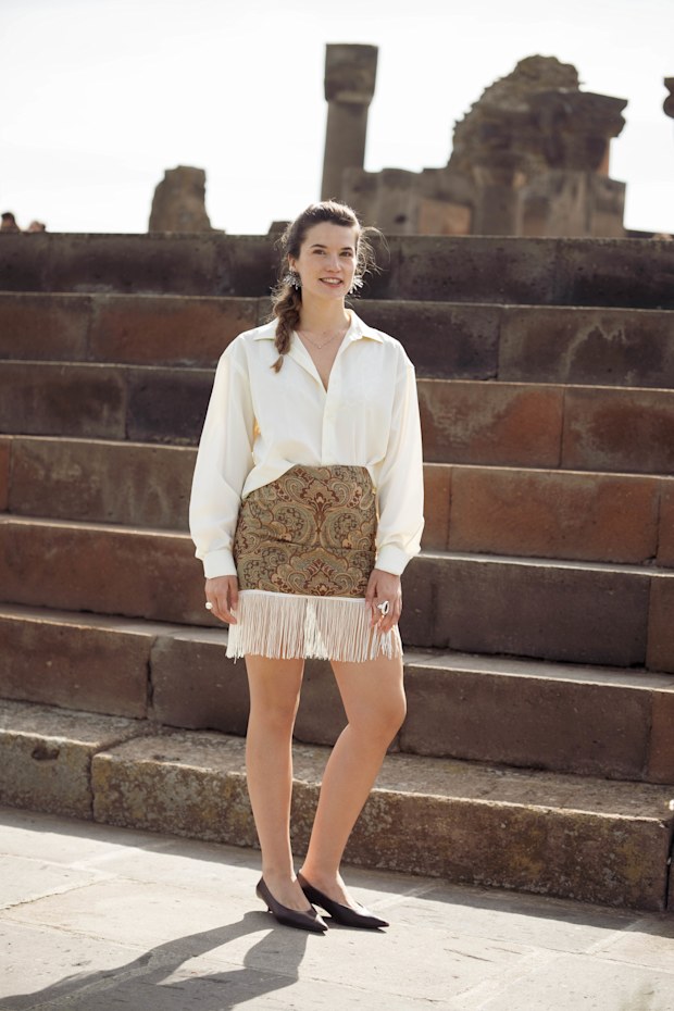 Alicia Sarmiento at Yerevan Fashion Week 2026 on October 11, 2026 in Yerevan, Armenia.