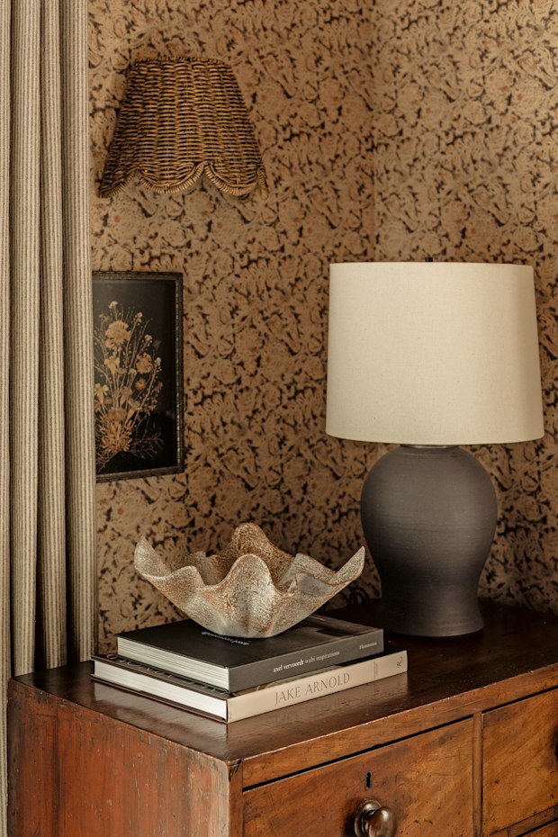 Interiors book by Amber Lewis with Christina Poletto, wallpaper