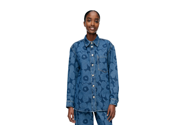 Marimekko Maridenim Vaihe Unikko Jean Shirt.