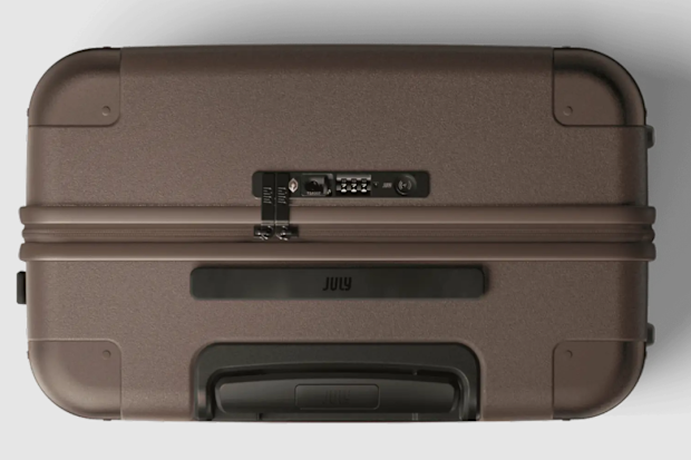 July CaseSafe suitcase in chocolate brown colour