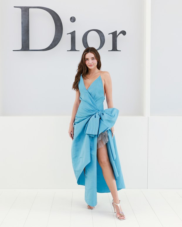 Miranda Kerr attends the Christian Dior Womenswear Spring/Summer 2027 show as part of Paris Fashion Week on September 29, 2026 in Paris, France.