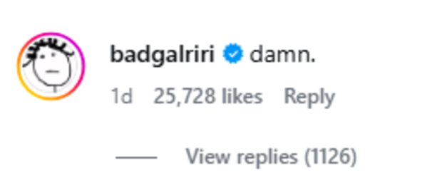 Rihanna shared a one-word response to what happened.
