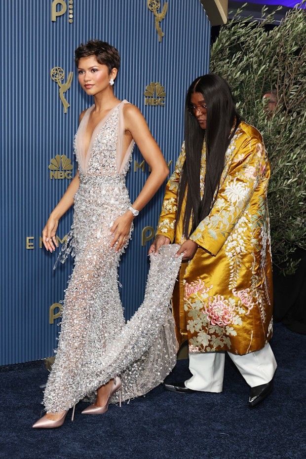 Zendaya and Law Roach attend the 78th Primetime Emmy Awards