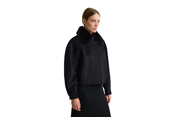 Oxford Freja Detatch Faux Fur Trim Jacket.