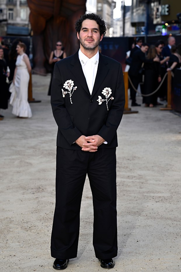 Benny Safdie attends the world premiere of "The Odyssey" at Odeon Luxe Leicester Square on July 06, 2026 in London, England.