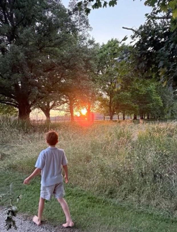 A rare photo of Prince Archie from Meghan’s summer holidays album.