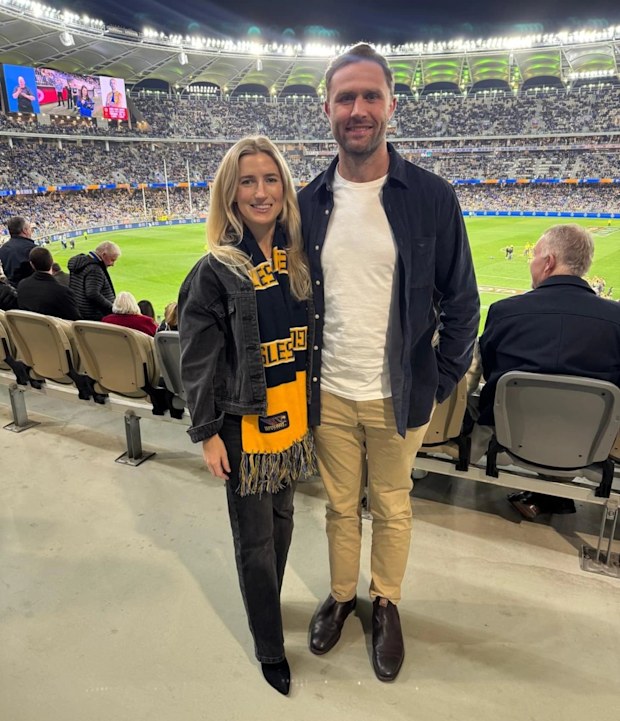 Mark Hutchings announced the sudden death of his partner Hannah just two days after the birth of their daughter Sofia.
