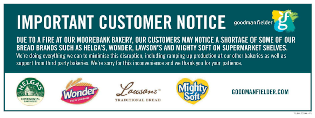 Bread shortage