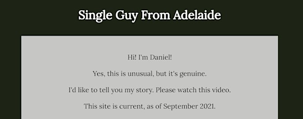 Daniel Piechnick, Single Guy From Adelaide