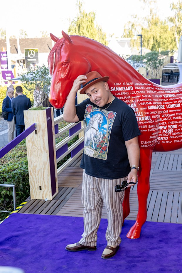 Lou Bega attends the 2026 FEI World Championships Media Night on August 11, 2026 in Aachen, Germany