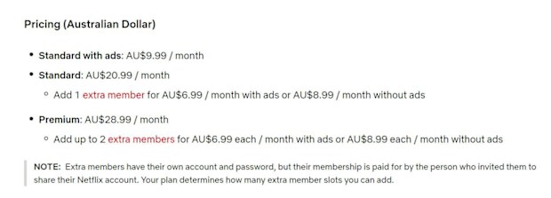 Netflix price changes