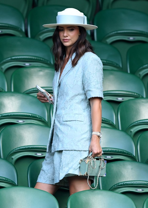 Lucy Mecklenburgh on day 11 of The Championships Wimbledon 2026 at All England Lawn Tennis and Croquet Club on July 9, 2026 in London, England.