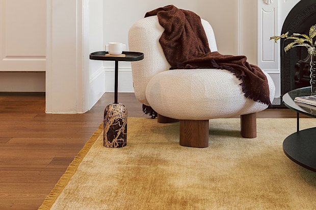 Conscious Loom Kinship Honey Rug.